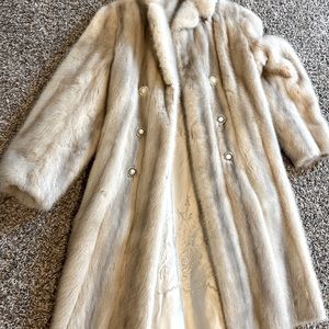 Real mink fur coat